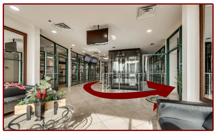 picture of the second floor lobby