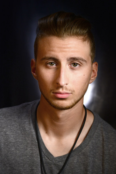 picture of young man with styled hair