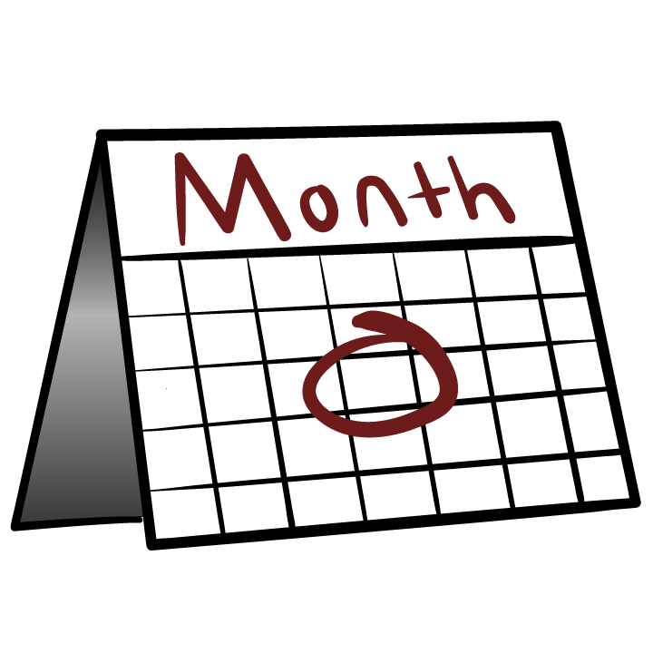 small graphic of a calendar